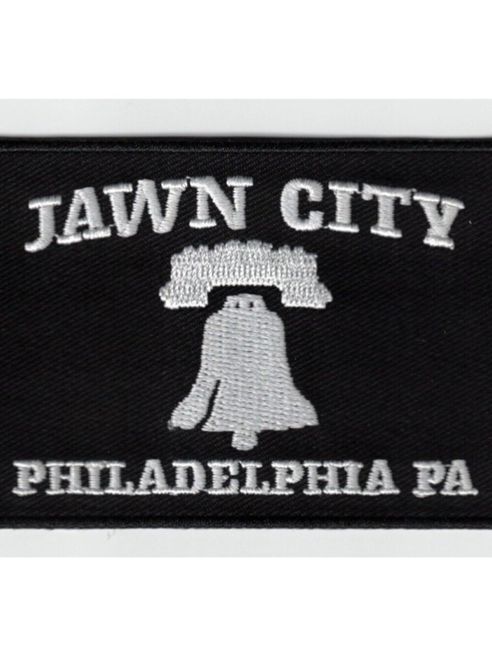 Philadelphia PA JAWN CITY Liberty Bell 2.5x3.5in Embroidered Iron / Sew-On Patch - Picture 1 of 2